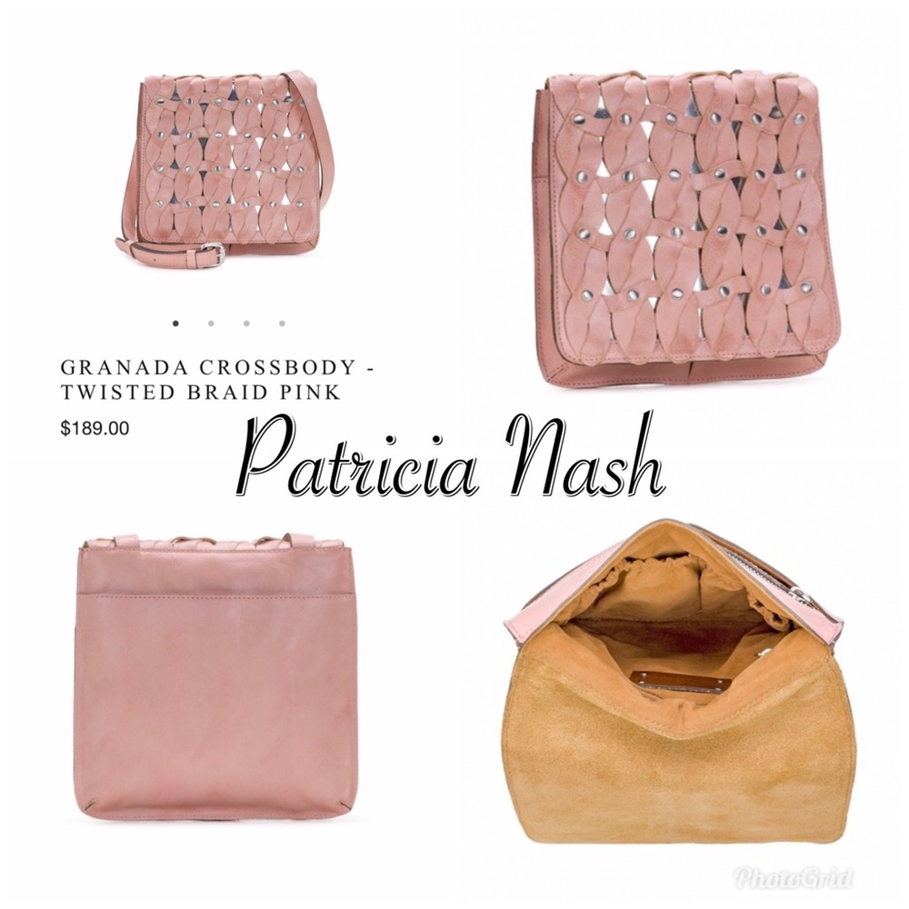 NWT Patricia Nash Pink & Silver GRANADA CROSSBODY